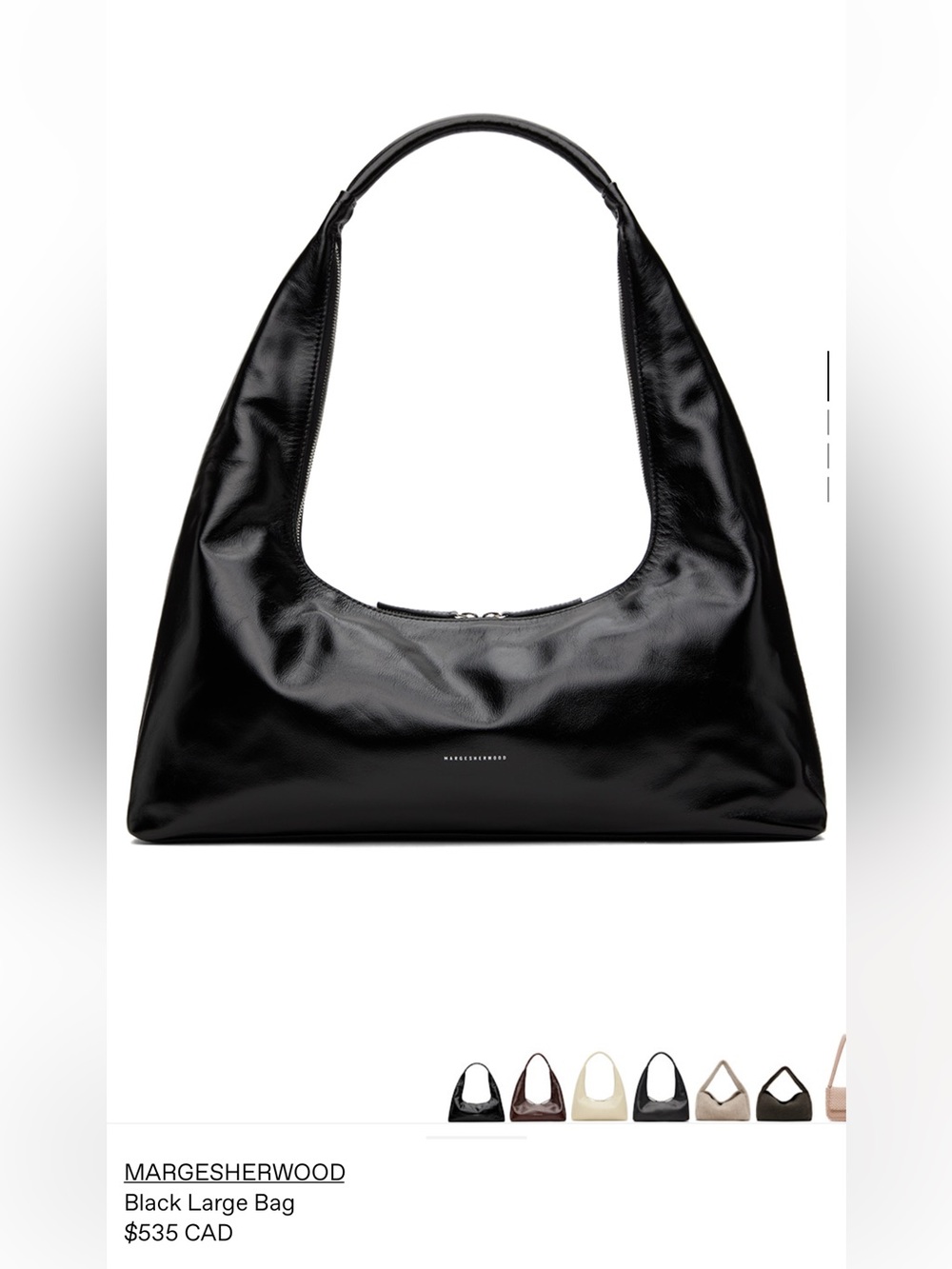 Margesherwood Large Black Bag - Picture 5 of 6